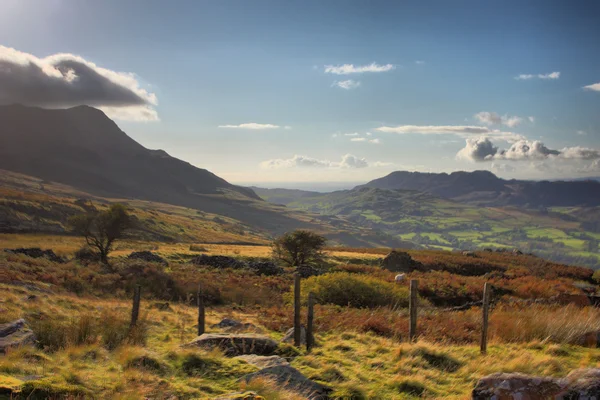 Mountainous Welsh countryside view — Stock Photo, Image