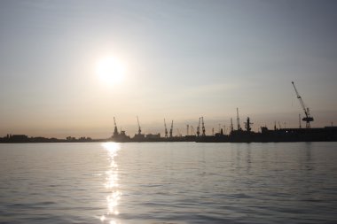 Sunrise sakin portsmouth Limanı üzerinden