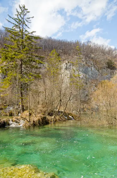 Εκπληκτική θέα στο Εθνικό Πάρκο Plitvice Lakes, Κροατία — Φωτογραφία Αρχείου