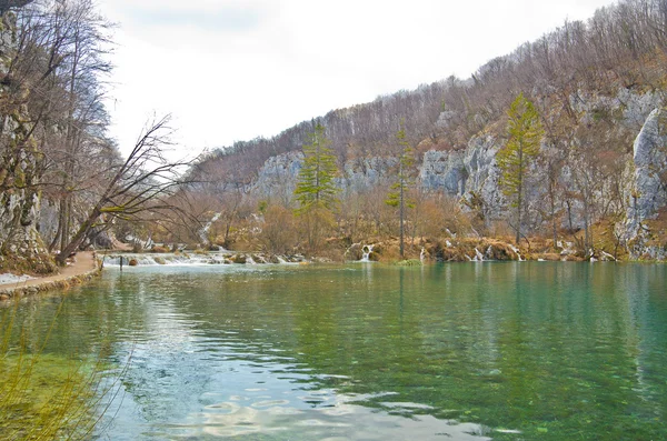 Εκπληκτική θέα στο Εθνικό Πάρκο Plitvice Lakes, Κροατία — Φωτογραφία Αρχείου