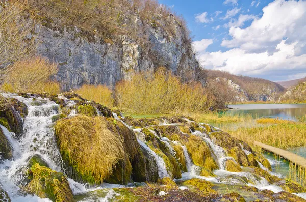 Εκπληκτική θέα στο Εθνικό Πάρκο Plitvice Lakes, Κροατία — Φωτογραφία Αρχείου