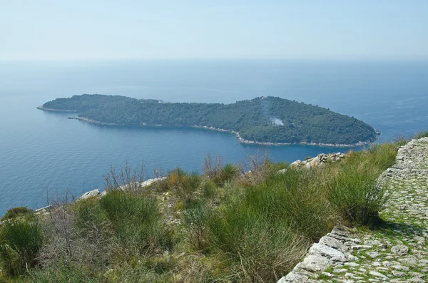 Una isla cerrada a Dubrovnik — Foto de Stock