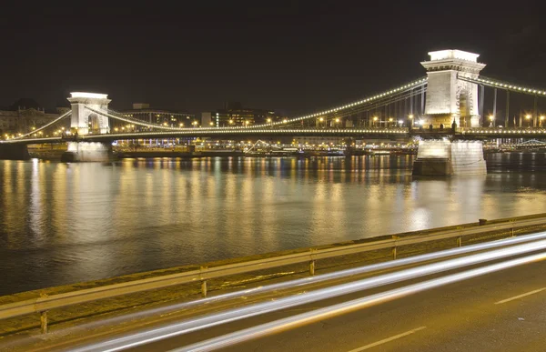 The Chain Bridge in Budapest — Stock Photo, Image