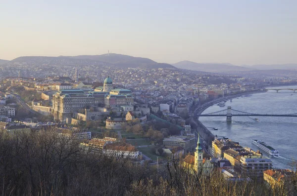 View of Budapest in evening, Hungary — Stock Photo, Image