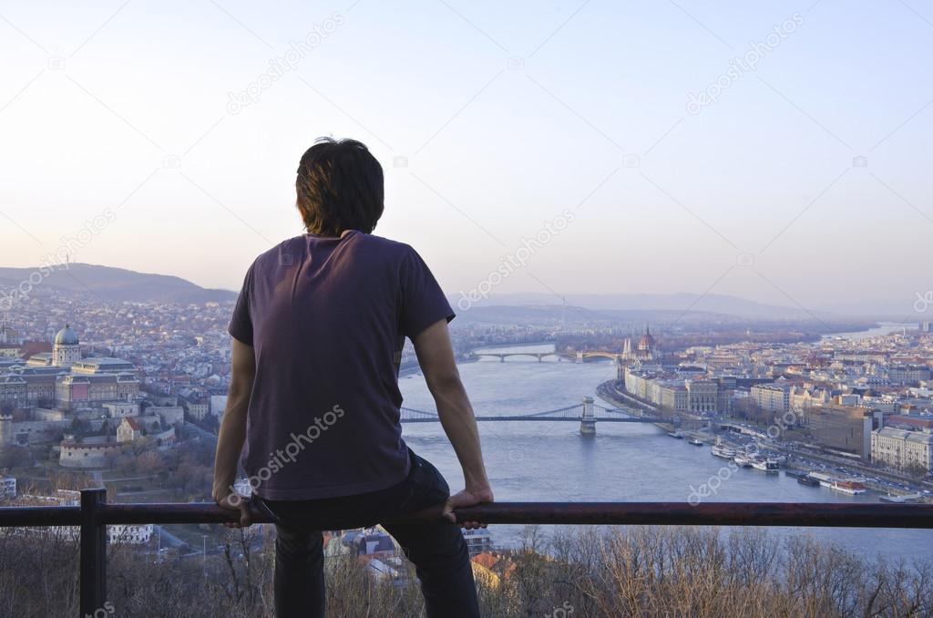 Man enjoying Budapest