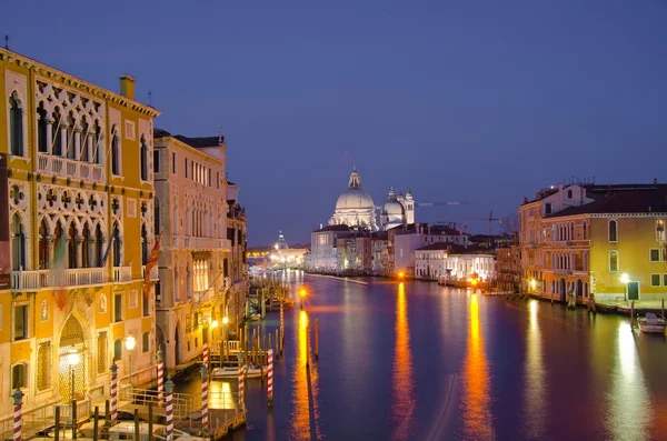 Grand Canal and Basilica Santa Maria della Salute, Venice — Stock Photo, Image