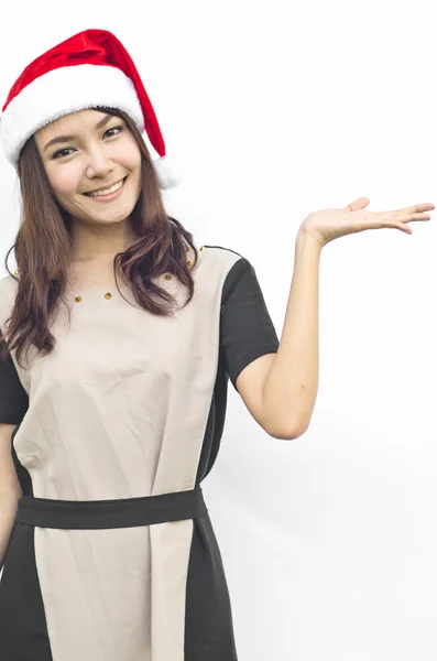 Christmas woman smiling — Stock Photo, Image