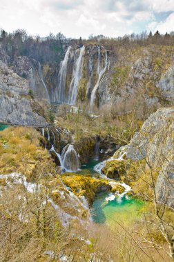 Hırvatistan 'ın Plitvice Gölleri Ulusal Parkı' nda nefes kesici manzara