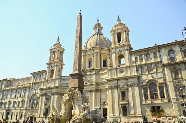 Piazza Navona, Agone church — Stock Photo, Image