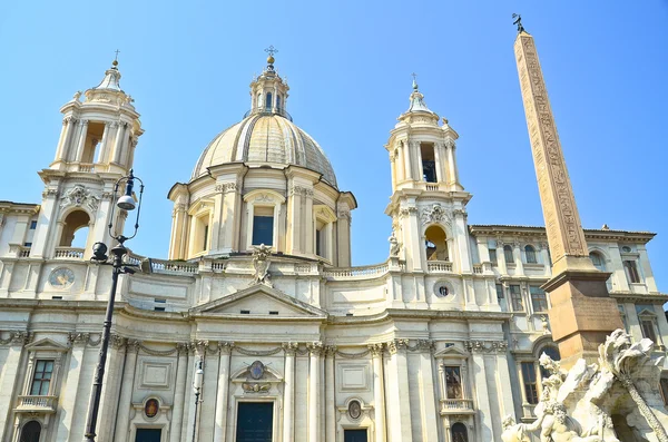 Piazza Navona, Agone church — Stock Photo, Image