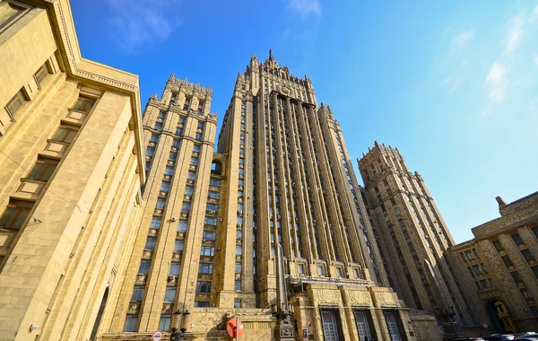 Ministerie van buitenlandse zaken buiding in Moskou — Stockfoto