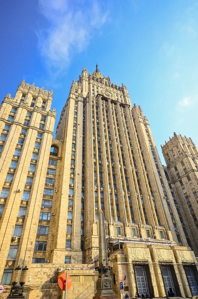 Ministerie van buitenlandse zaken buiding in Moskou — Stockfoto