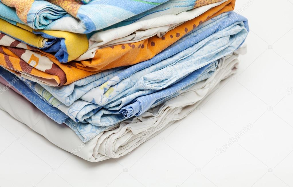 Bedclothes in the stack