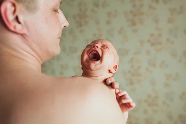 Pappa med barn — Stockfoto