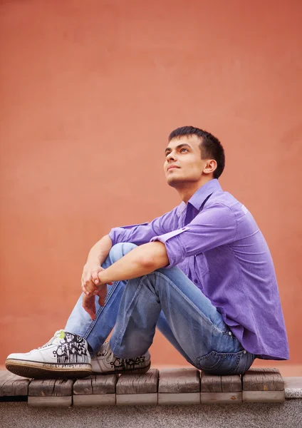 Guy brunette — Stock Photo, Image