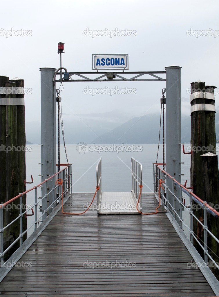 View of lake Maggiore in Ascona