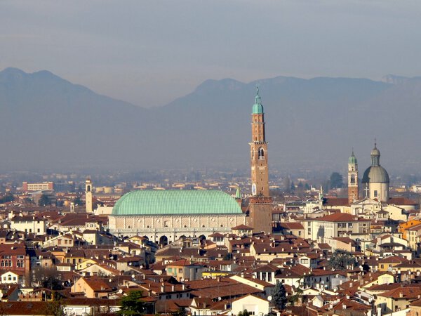 View of Vicenza and the Palladian Basilica (Italy)