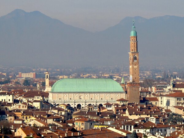 View of Vicenza and the Palladian Basilica (Italy)