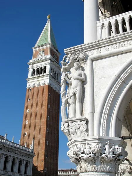 Plac Świętego Marka w Wenecji, Włochy — Zdjęcie stockowe