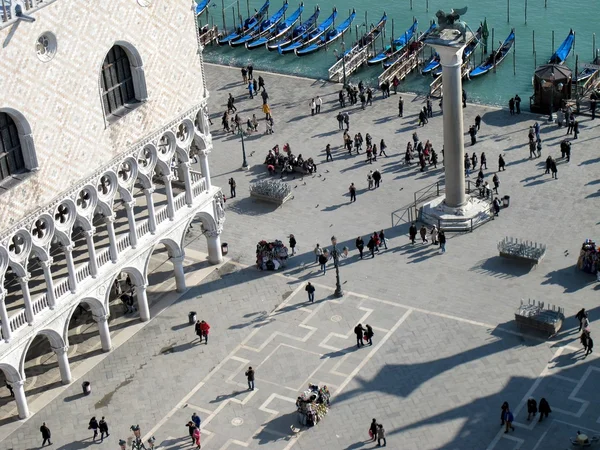 Ansicht des Markusplatzes in Venedig, Italien Stockbild