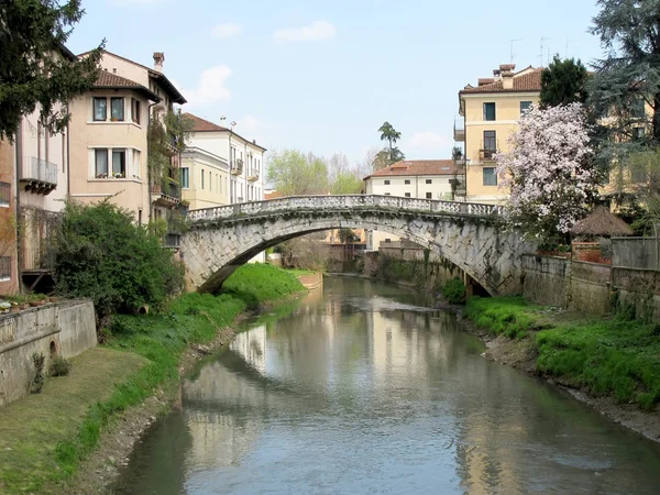 St. michael-brug in vicenza, Italië — Stockfoto