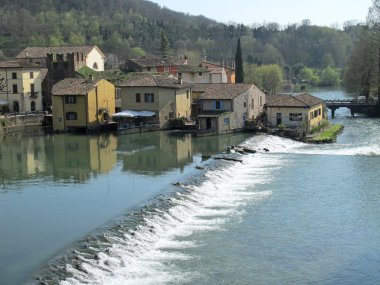 Borghetto köyü .valeggio sul mincio, İtalya