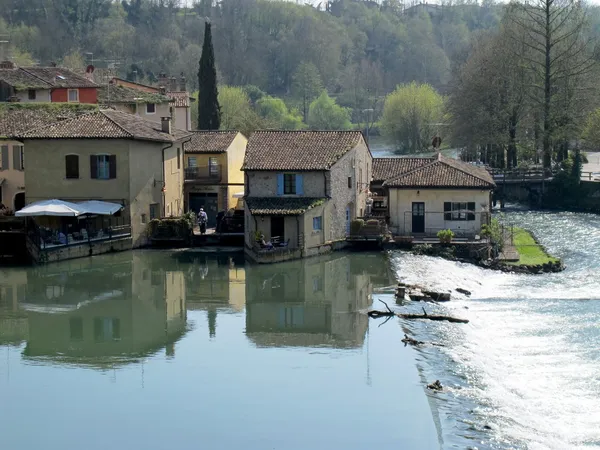 Borghetto köyü .valeggio sul mincio, İtalya