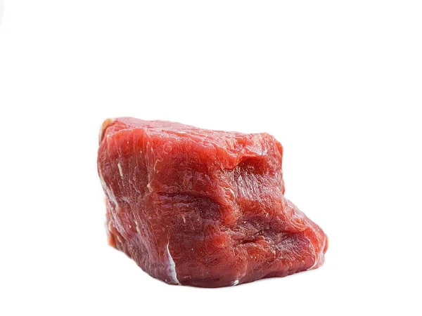 Filet Boeuf Isolé Chair Rouge Alimentaire — Photo