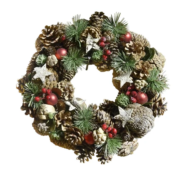 Corona Navidad Círculo Decorativo —  Fotos de Stock