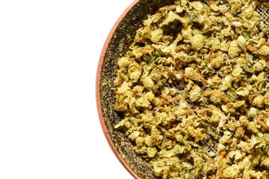 Grinder with cannabis , Marijuana buds