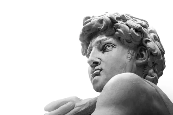 David Por Michelangelo Isolado Escultura Renascentista Criada Mármore — Fotografia de Stock