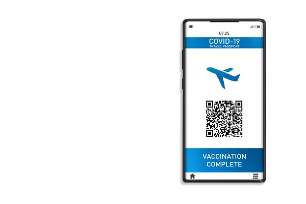 Aşılanmış Covid Coronavirus Sertifikası Bağışıklık Aşısı Pasaportu Turist Konseptinin Yeni — Stok fotoğraf