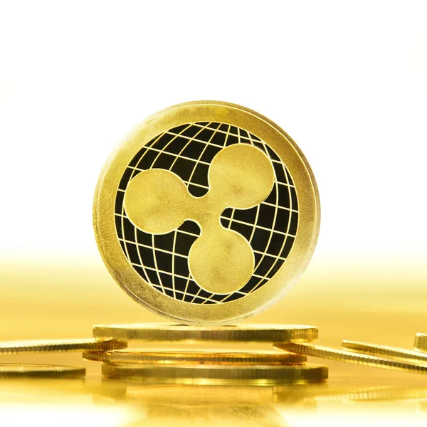 Ripple golden coin (XRP) Cryptocurrency. Ripple is a blockchain technology that acts as both a crypto currency and a digital payment network for financial transactions