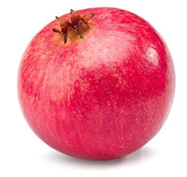 Beyaz arka planda izole edilmiş nar meyvesi. kırpma yolu