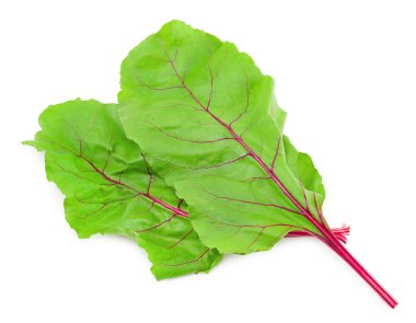 Pancar yaprakları beyaz arka planda izole. kırpma yolu