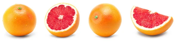 收集从白色背景分离出来的柚子 剪切路径 — 图库照片