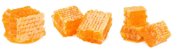 Honeycomb Απομονώνονται Λευκό Φόντο Πλήρες Βάθος Πεδίου Διαδρομή Αποκοπής — Φωτογραφία Αρχείου