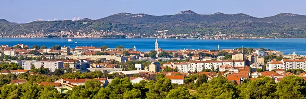 Dalmatské město Zadar panoramatický výhled — Stock fotografie