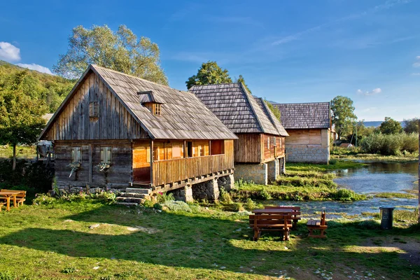 Old historic village on Gacka river source