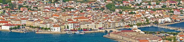 Adriatic Town of Pag panorama — Stok Foto