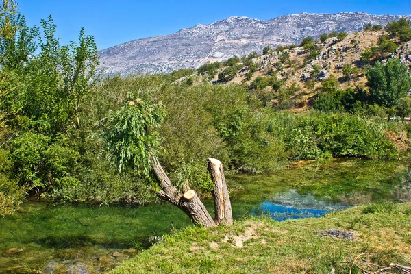 Hora velebit a řeky Zrmanja — Stock fotografie