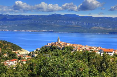 Mediterranean town of Vrbnik, Island of Krk, Croatia clipart