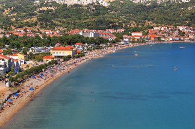 baska, krk Adası uzun kum plaj