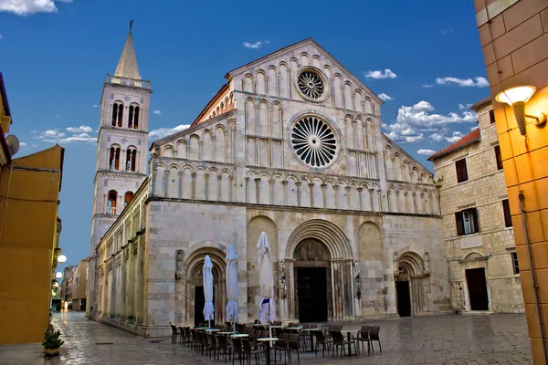 Katedra w Zadarze, calle larga, Dalmacja — Zdjęcie stockowe