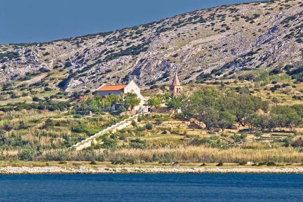 Île de Pag côte monastère — Photo