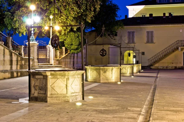 Pięć Studni Square w Zadarze — Zdjęcie stockowe
