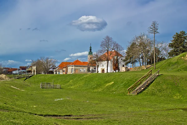 Ciudad histórica de Koprivnica vista colorida —  Fotos de Stock