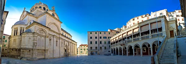 Sibenik Panorama de la Plaza de la Catedral UNESCO —  Fotos de Stock