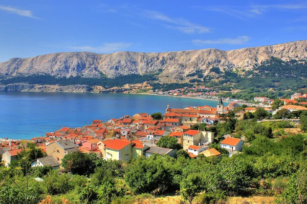 Town of Baska nature and architecture — Stock Photo, Image