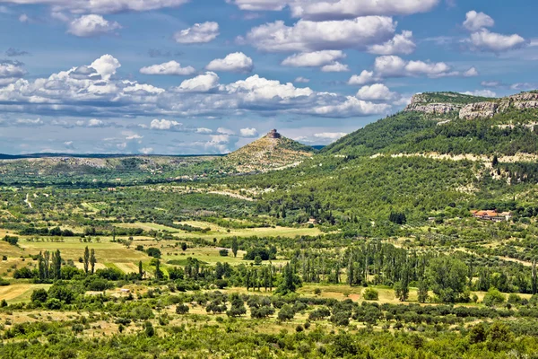 Landscape of Bribir area in Croatia — Stock Photo, Image